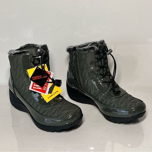 Khombu Molly Waterproof Winter Ankle Snow Boots - Picture 1 of 6